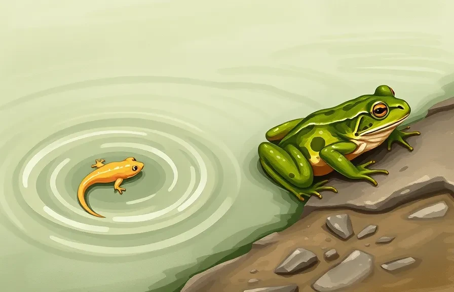 Tadpole and adult frog stages