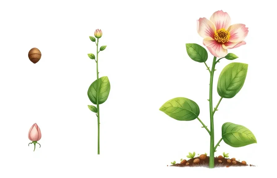 Flowering-plant life-cycle stages